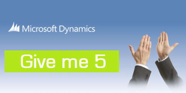GIVE ME 5 Microsoft Dynamics NAV. "Again"